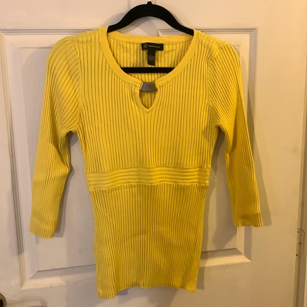 INC sweater with 3/4 sleeves. Size large